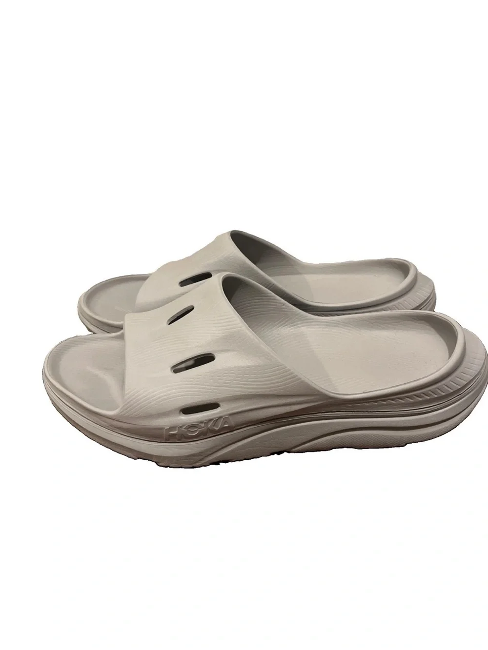 Hoka Ora Recovery Slide 3 Slides  Grey  Cushioned Sandals Sz 11M